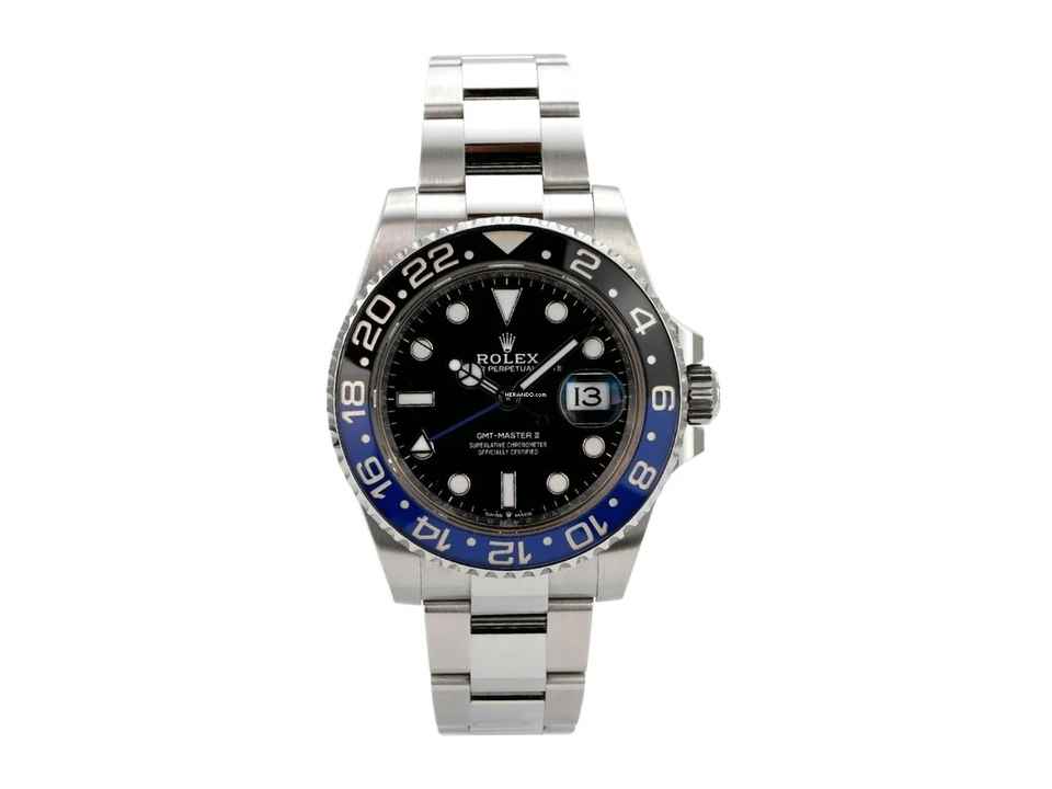  Rolex GMT-Master II Edelstahl Ref. 126710BLNR Oyster 
