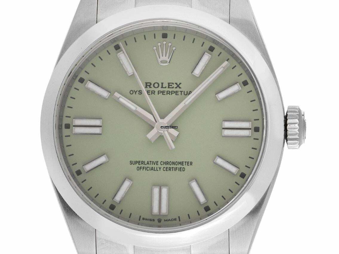 Rolex Oyster Perpetual Ref.134300 2026 Full Set Ungetragen Oyster Perpetual Pistachio