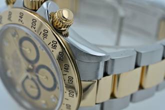 Thumbnail von Rolex Daytona Cosmograph Zenith 18k gold steel Gold Diamond Dial 16523
