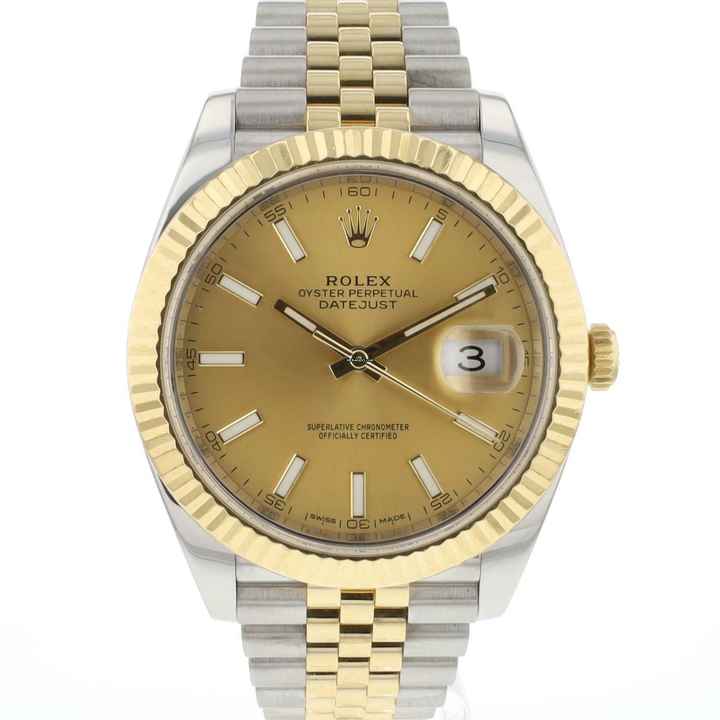  Rolex Datejust 41 Steel/Gold Jubilee Champagne Dial 