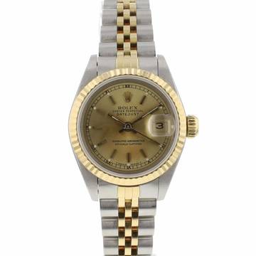  Rolex Lady-Datejust 26 Steel/Gold Jubilee Champagne Dial 