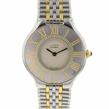  Cartier 21 Must de Cartier GM Steel Gold Serviced '26 