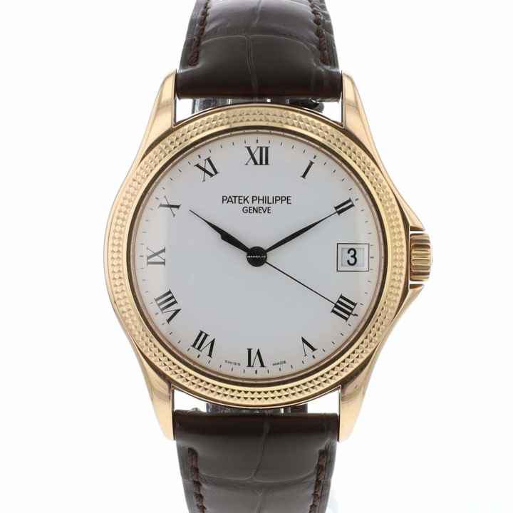  Patek Philippe Calatrava 37 Rose Gold White Dial 