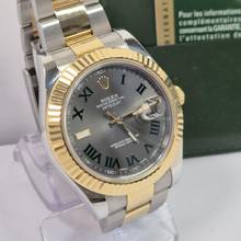 Thumbnail von Rolex Datejust II 41mm Ouro & Aço Wimbledon Dial Automático Completo