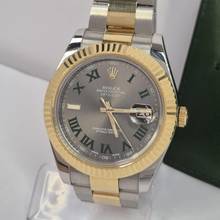 Thumbnail von Rolex Datejust II 41mm Ouro & Aço Wimbledon Dial Automático Completo
