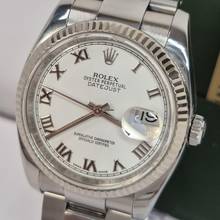 Thumbnail von Rolex Datejust 36 36mm Ouro Branco & Aço Automático Completo