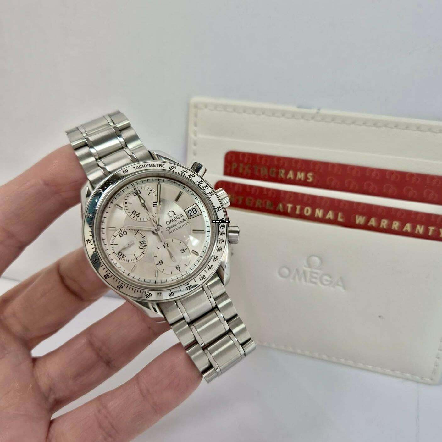  Omega Speedmaster Date Full Steel 39mm Automático Completo 