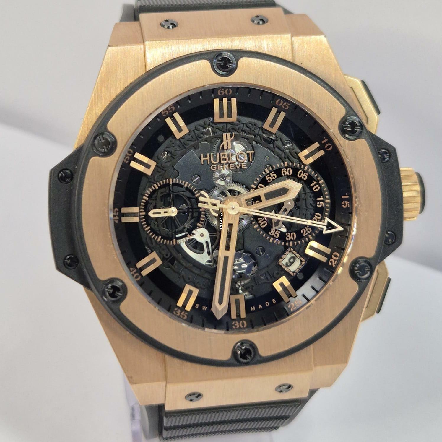Thumbnail von Hublot King Power Unico Ouro Rosé 48mm Automático Completo