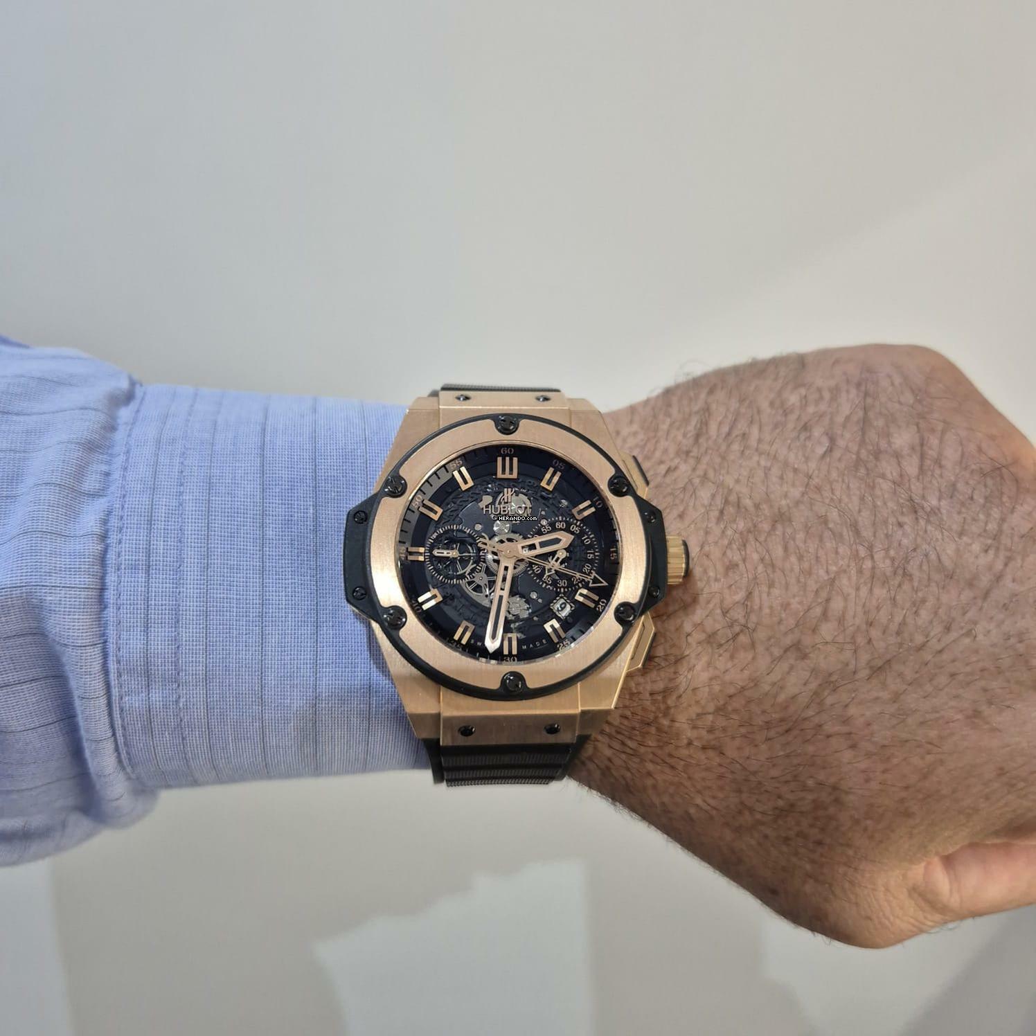 Thumbnail von Hublot King Power Unico Ouro Rosé 48mm Automático Completo