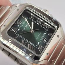 Thumbnail von Cartier Santos Large Green Dial 2 Pulseiras 40mm Automático Completo