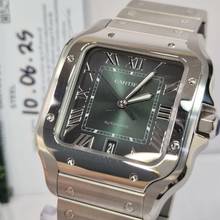 Thumbnail von Cartier Santos Large Green Dial 2 Pulseiras 40mm Automático Completo
