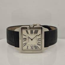 Thumbnail von Cartier Santos Dumont Ultra Thin Ouro Branco 35mm Corda Completo