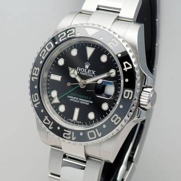 Rolex GMT-Master II 116710LN Stahl Box+Papiere +Rolex Service