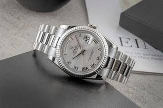 Thumbnail von Rolex Day-Date 36 18k (0,750) Weissgold Automatik Herrenuhr Ref. 118239 P-Serie