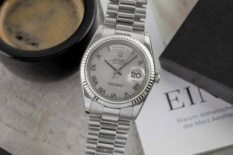 Thumbnail von Rolex Day-Date 36 18k (0,750) Weissgold Automatik Herrenuhr Ref. 118239 P-Serie