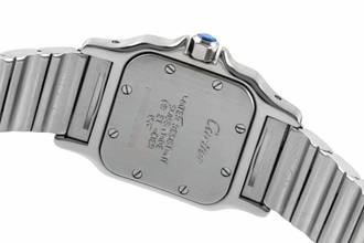 Thumbnail von Cartier Santos Galbée Lady Stahl / Gold Saphirglas Ref. W20012C4 Box