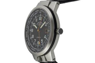 Thumbnail von Mühle Lufthans Typ 3 Weltzeit Stahl Automatik Ref M1-35-23-LB Box & Papiere 2019