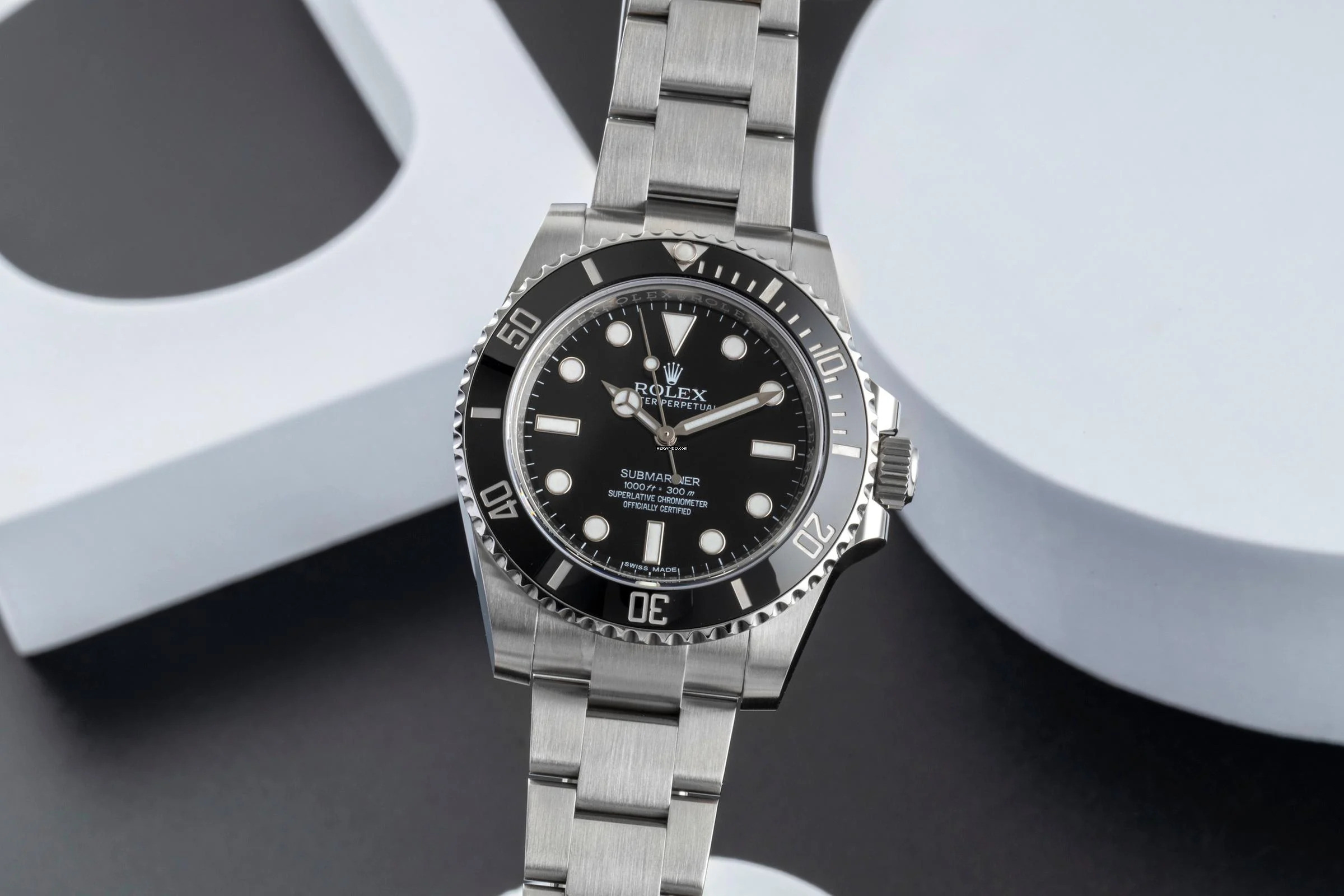  Rolex Submariner (No Date) Stahl Automatik Herrenuhr Ref. 114060 