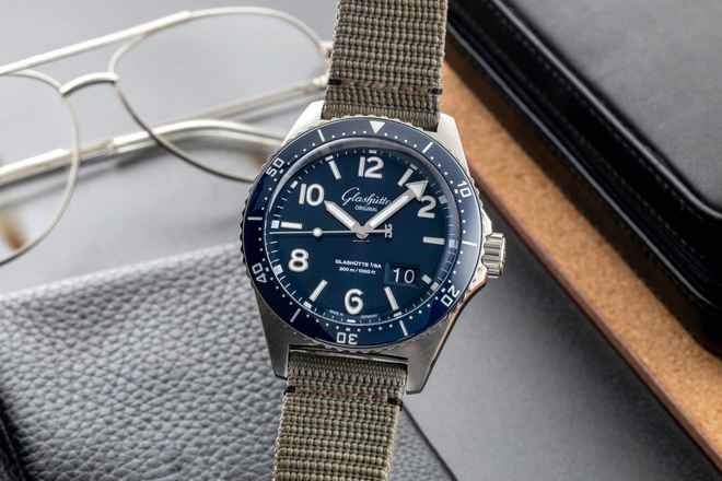  Glashütte Original SeaQ Panoramadatum Stahl Automatik Ref. 1-36-13-02-81-34 B&P 2021 