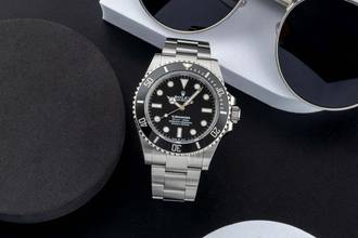 Thumbnail von Rolex Submariner (No Date) Edelstahl Automatik Herrenuhr Ref. 124060 B&P 2023