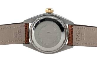 Thumbnail von Rolex Lady-Datejust Stahl / Gold Wood Dial Automatik Ref 6917 Vintage Klassiker