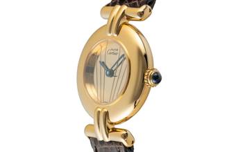 Thumbnail von Cartier Colisée must de Cartier Lady Vermeil 925 Silber Damenuhr Ref. 590002