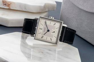 Thumbnail von NOMOS Tetra Edelstahl Handaufzug Herrenuhr Ref. 408 Box & Papiere 2022