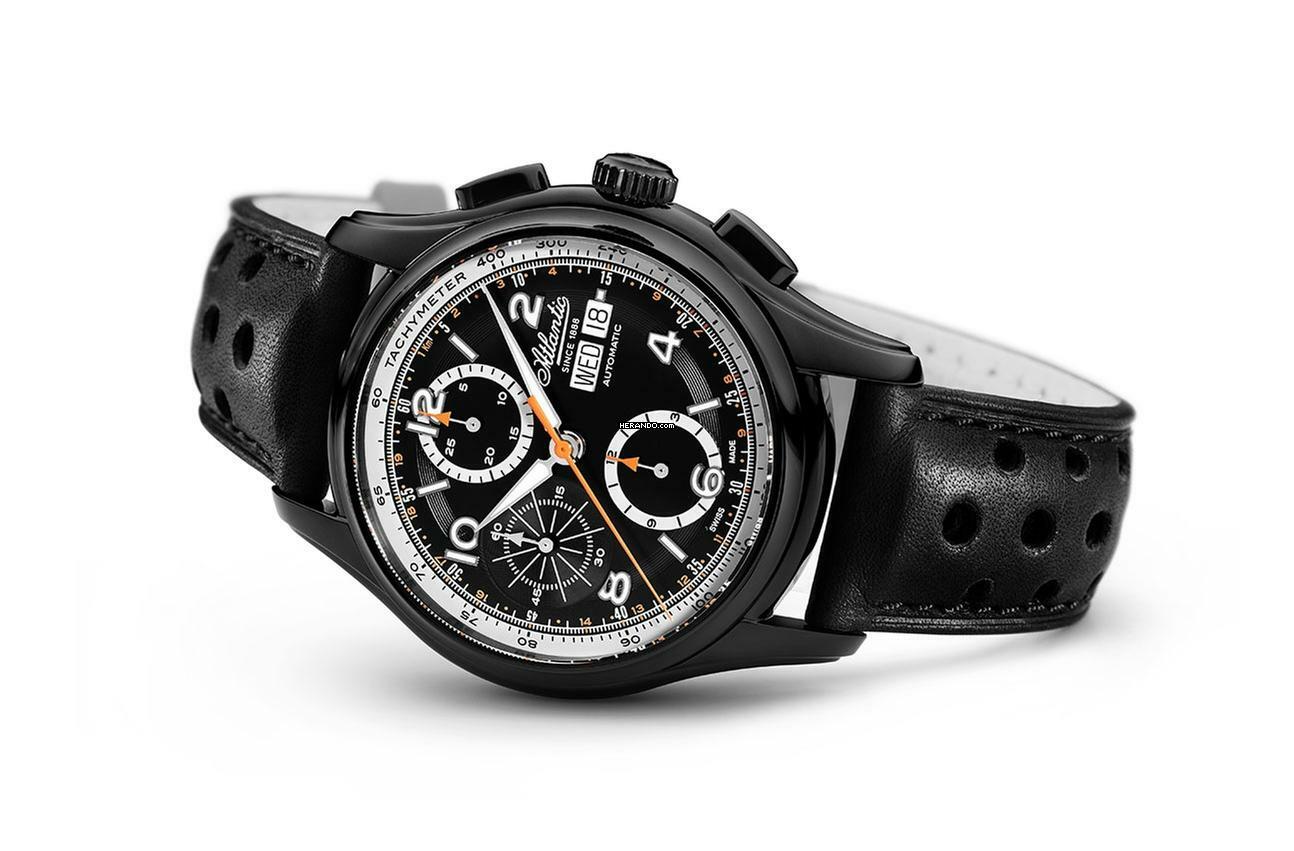 Atlantic Worldmaster Prestige Valjoux Black PVD Chronograph
