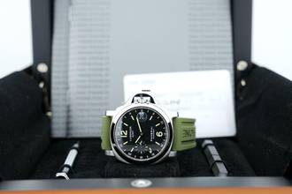 Thumbnail von Panerai Luminor GMT Automatic 40mm - With Box And Papers - PAM00244 2013
