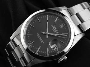 Thumbnail von Rolex Oyster Perpetual Date open 6/9 Ref.1500 1977 Box&Beschribung original unpoliert Oyster Perpetual Date Rhodium open 6/9 Stahl