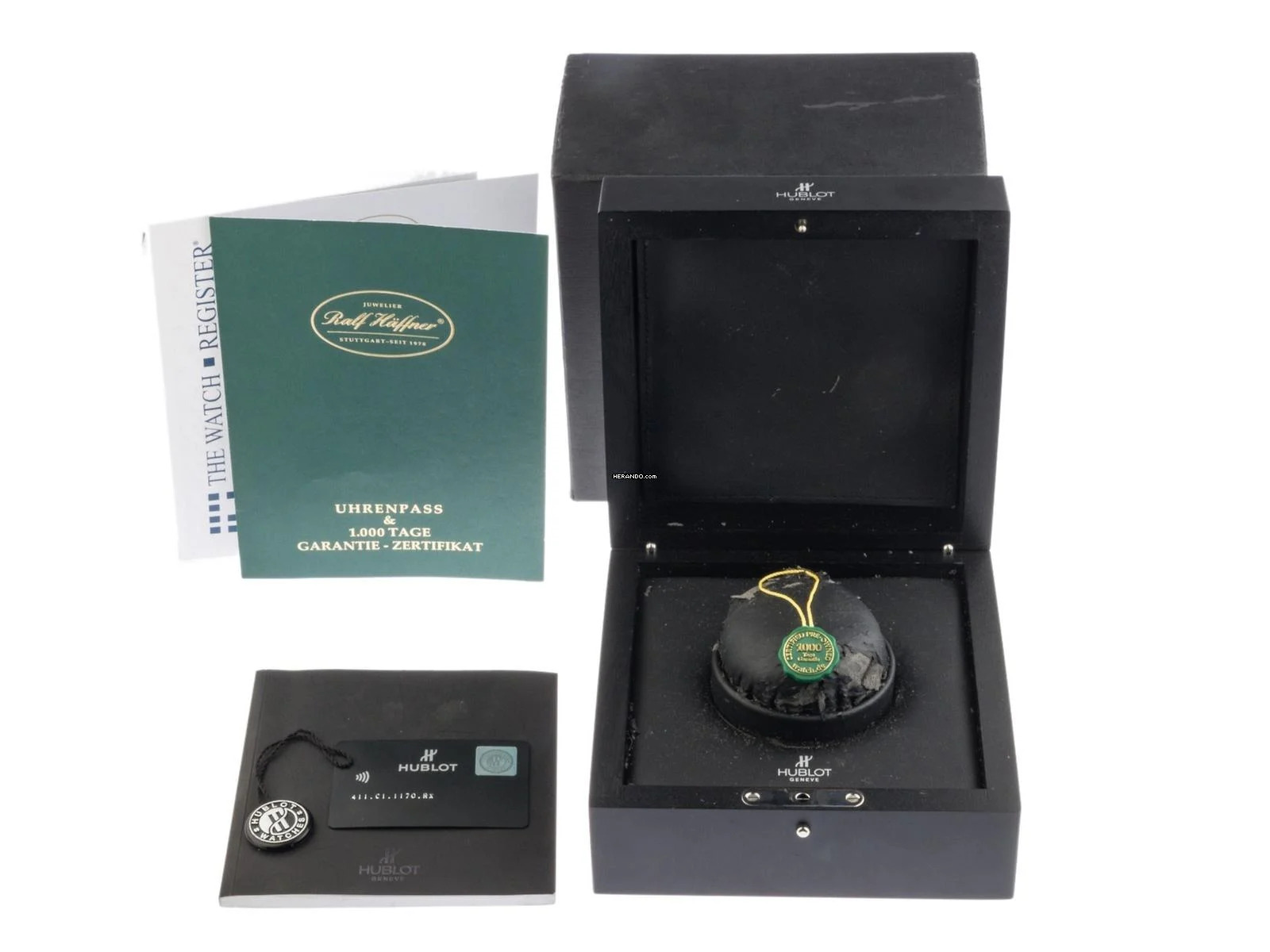 Thumbnail von Hublot Big Bang Unico Black Magic Ref.411.C1.1170.RX 2020 Full Set wie Neu Vintage Big Bang Unico Black Magic Kautschuk Faltschließe