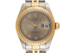Thumbnail von Rolex Lady-Datejust Ref.79173 1998 Full Set original unpoliert Datejust Lady Rhodium