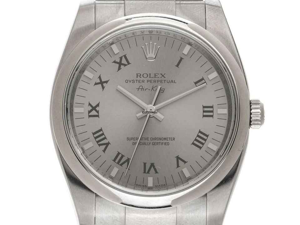  Rolex Air King Oyster Perpetual Air King Ref.114200 2007 Full Set sehr gut Vintage Oyster Perpetual Air King Stahl 