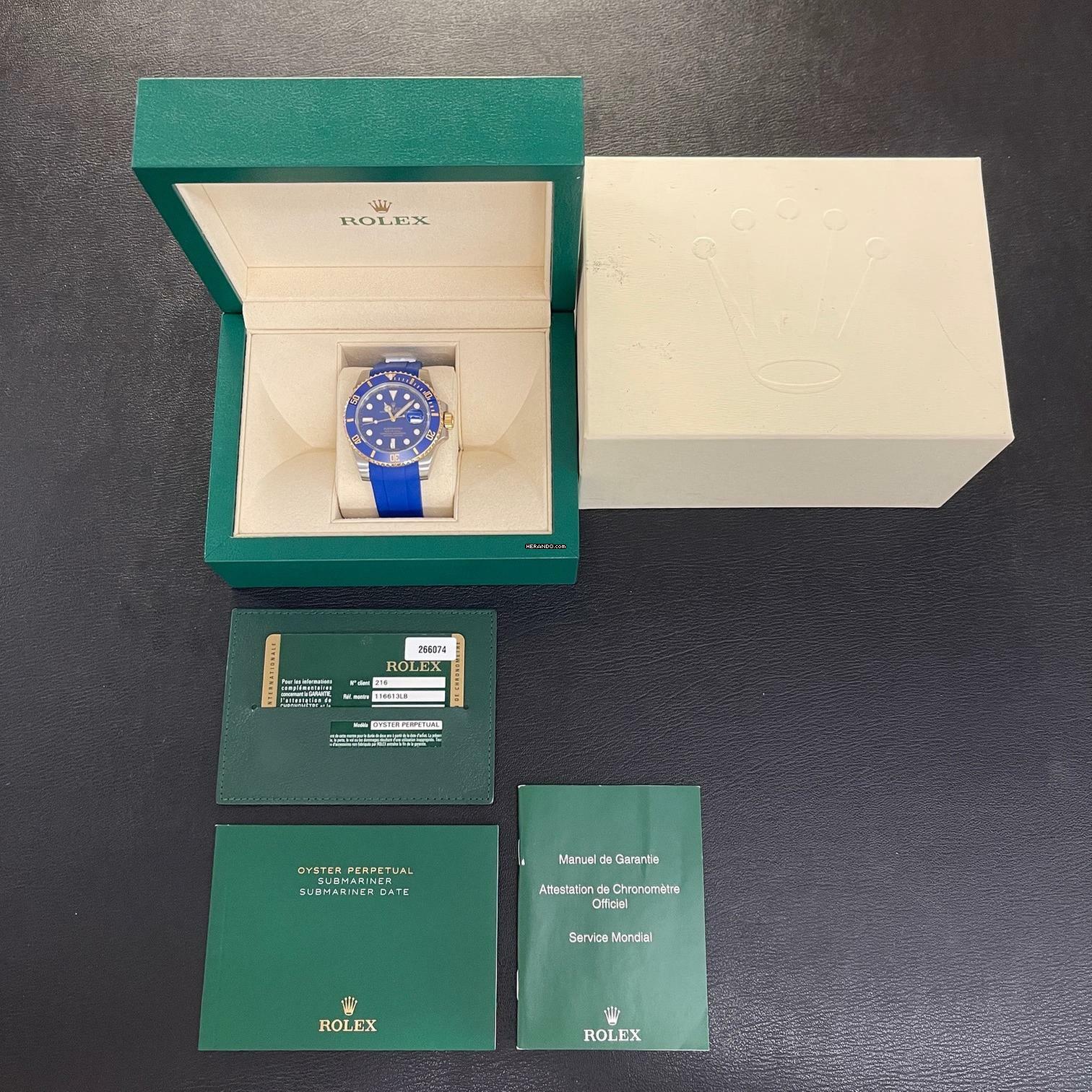 Thumbnail von Rolex Submariner Date Submariner Date - FULLSET 2012 - Ref. 116613LB
