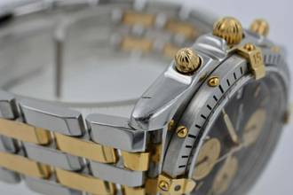 Thumbnail von Breitling Chronomat Chronograph B13048 Black Dial Steel Gold