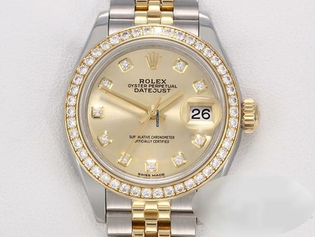 Rolex Lady-Datejust 28 279383 Rbr Stahl Gelbgold 750 Diamanten Automatik Stainless Steel 18kt Yellow Gold Jubilé-band Chronometer Oyster