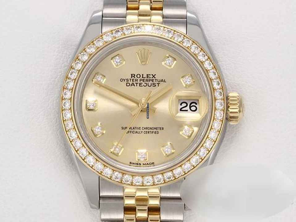  Rolex Lady-Datejust 28 279383 Rbr Stahl Gelbgold 750 Diamanten Automatik Stainless Steel 18kt Yellow Gold Jubilé-band Chronometer Oyster 
