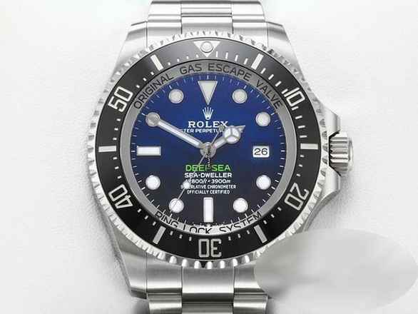  Rolex Sea-Dweller Deepsea Deep Blue 126660 2020 Stahl Automatik Taucheruhr Stainless Steel Oyster-band Chronometer Black-blue Dial 