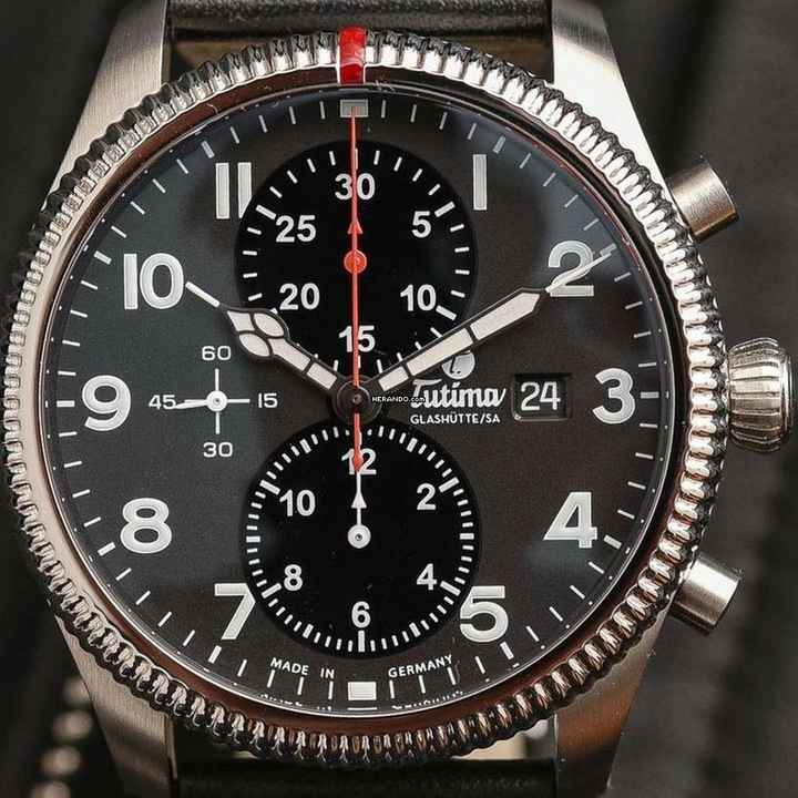  Tutima Grand Classic Flieger Classic Chronograph NEW FULL SET 