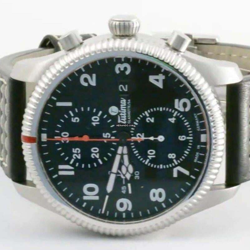  Tutima Grand Classic Flieger Classic Chronograph NEW FULL SET 