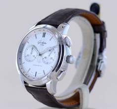 Thumbnail von Glashütte Original Senator Chronograph XL Silver 44mm Klassiker Cal 39 Edelstahl B+P