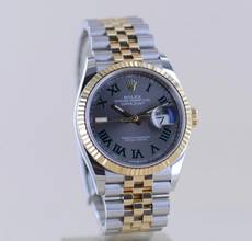 Thumbnail von Rolex Datejust 36 Stahl Gold Jubilé Wimbledon Dial 126233 Fluted Bezel B+P