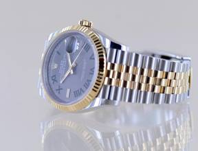 Thumbnail von Rolex Datejust 36 Stahl Gold Jubilé Wimbledon Dial 126233 Fluted Bezel B+P
