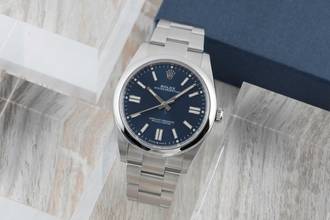 Thumbnail von Rolex Oyster Perpetual 41 Blue Dial Stahl Automatik Herren Ref. 124300 B&P 2025