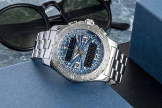 Thumbnail von Breitling Airwolf Chronograph Black Dial Edelstahl Quarz Herrenuhr Ref. A78363