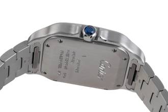 Thumbnail von Cartier Santos Stahl Automatik Herrenuhr Medium WSSA0010 B&P 2018