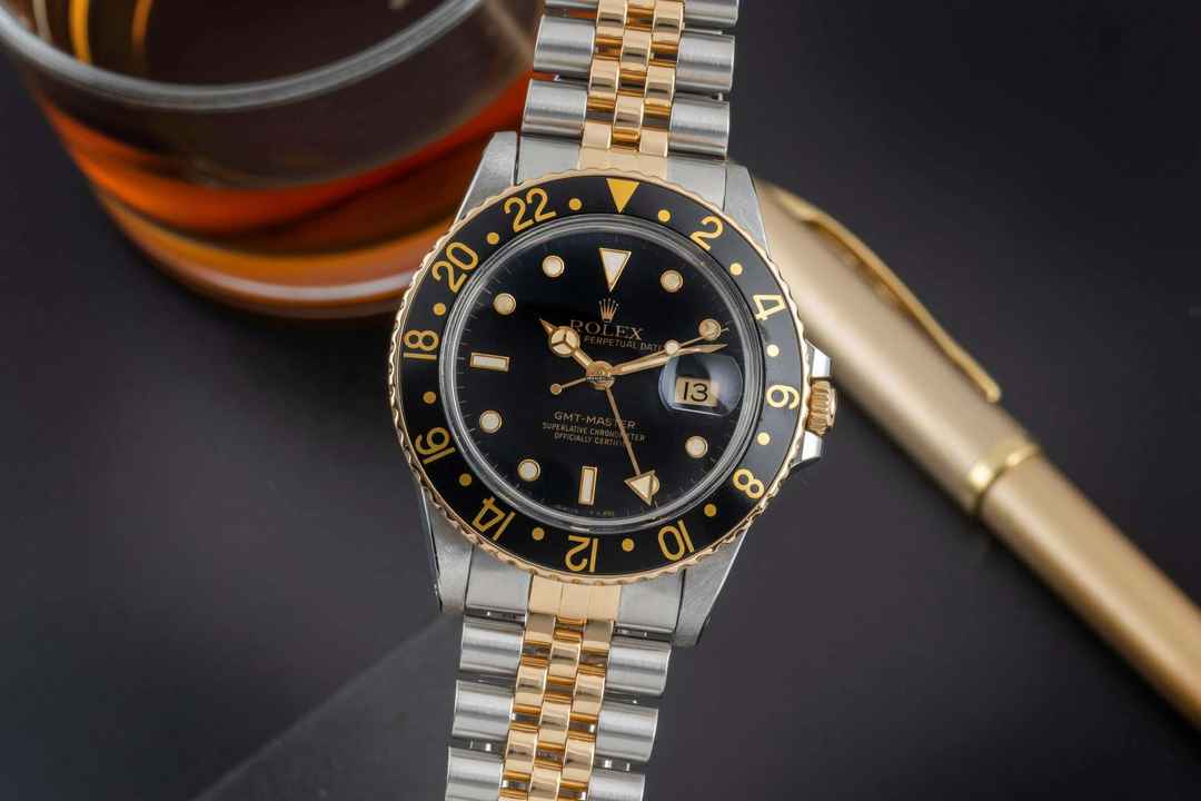  Rolex GMT-Master Stahl / Gold Automatik Herrenuhr Oyster Perpetual Ref. 16753 