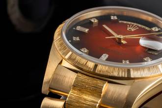 Thumbnail von Rolex Day-Date 36 18k Red Vignette Diamond Dial Borke Gold Automatik Ref. 18248