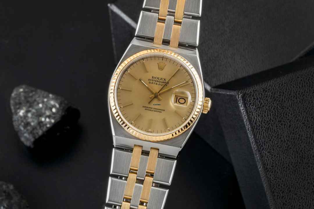  Rolex Datejust 36 Oysterquarz Stahl / Gold Quarz Herrenuhr Ref. 17013 Klassiker 