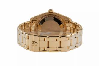 Thumbnail von Rolex Datejust 18k Gold Automatik Damenuhr Ref. 81208 Papiere 2005